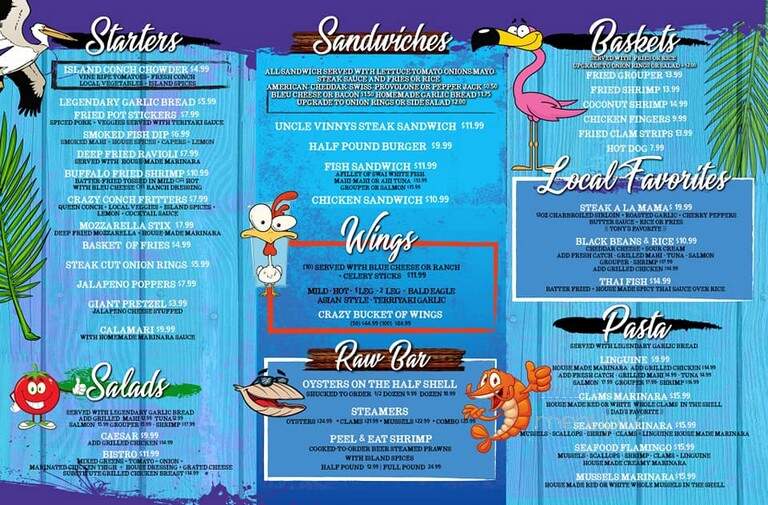 Crazy Flamingo - Marco Island, FL menu_pic