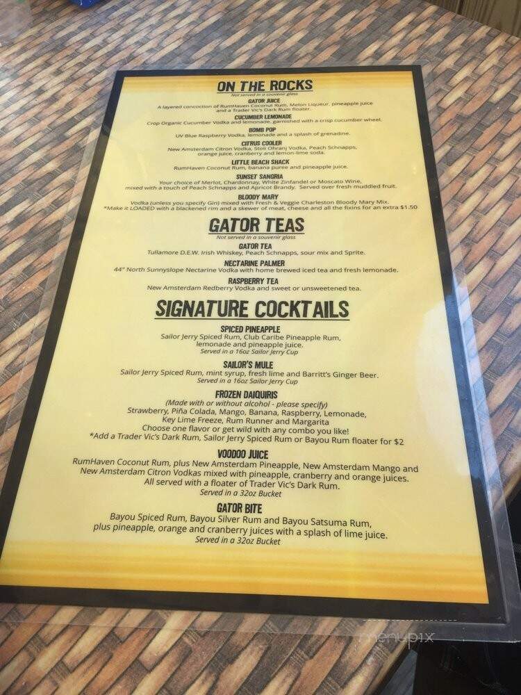 Gator Joe's - Ocklawaha, FL menu_pic