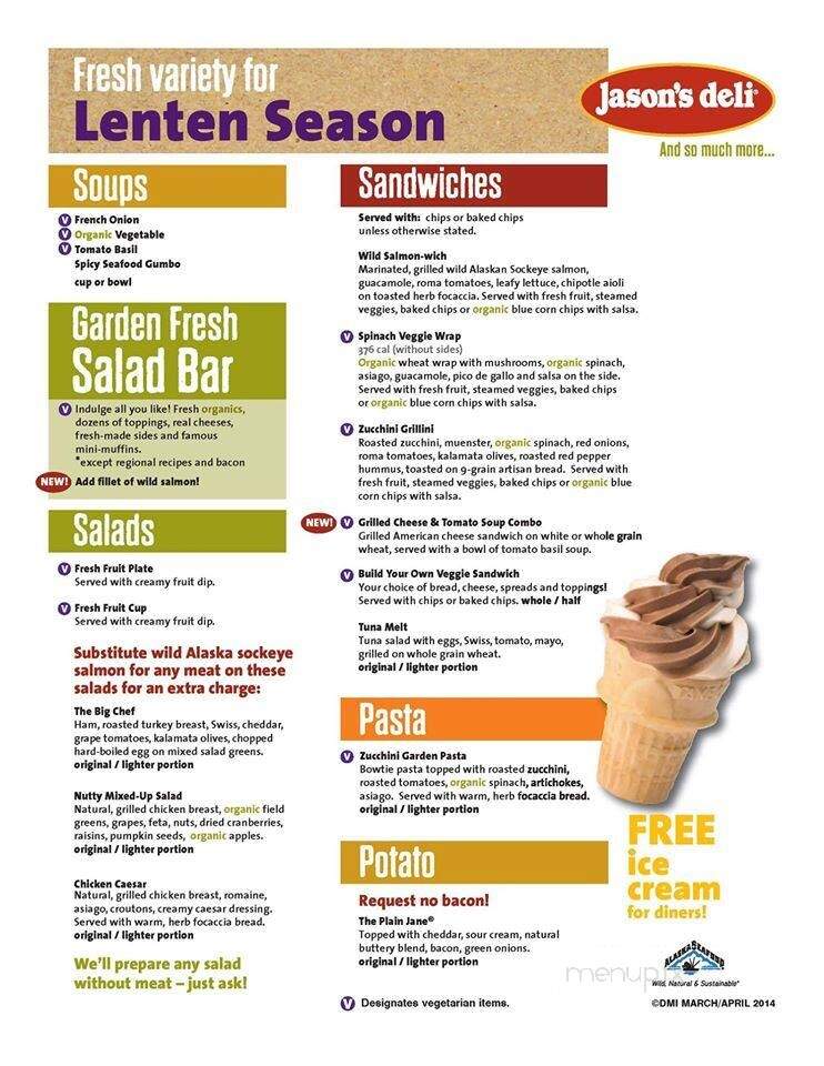 Jason's Deli - Fort Myers, FL menu_pic