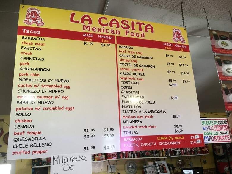 La Casita - Ruskin, FL menu_pic