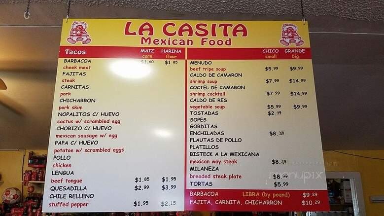 La Casita - Ruskin, FL menu_pic
