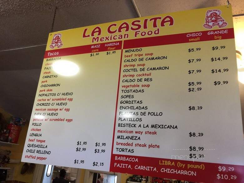 La Casita - Ruskin, FL menu_pic