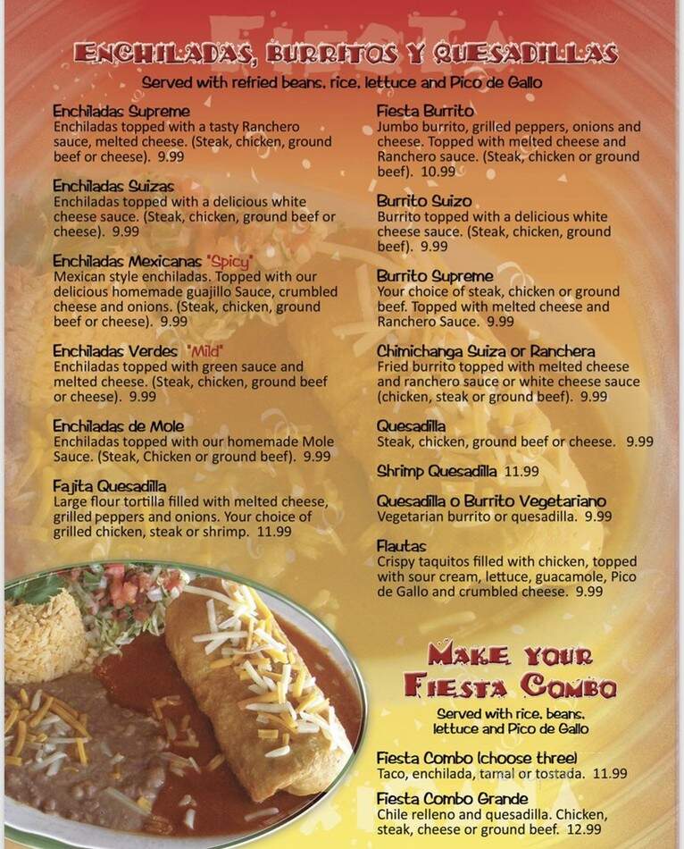 La Fiesta Mexicana - Haines City, FL menu_pic