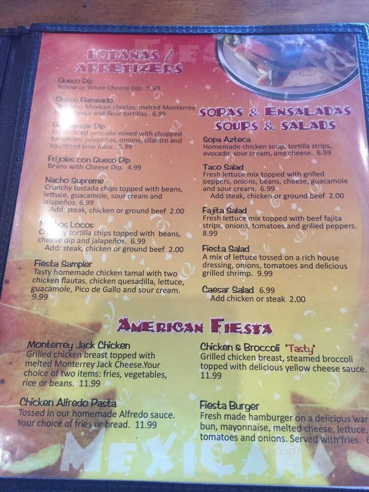 La Fiesta Mexicana - Haines City, FL menu_pic