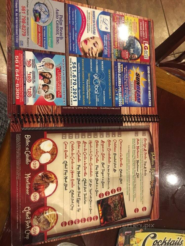 La Fonda Paisa - West Palm Beach, FL menu_pic