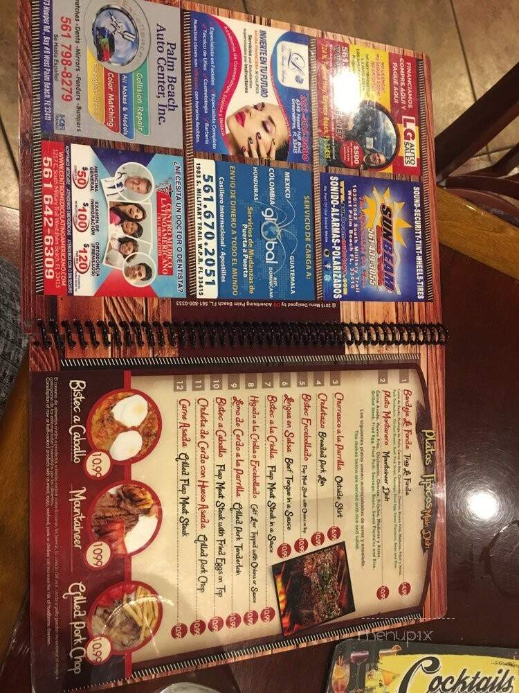 La Fonda Paisa - West Palm Beach, FL menu_pic