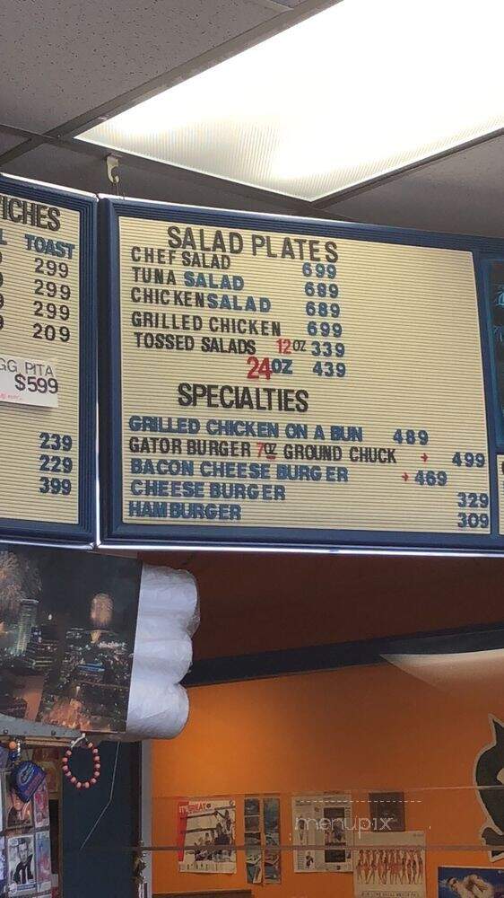 Gators Deli & Sandwiches - Jacksonville, FL menu_pic