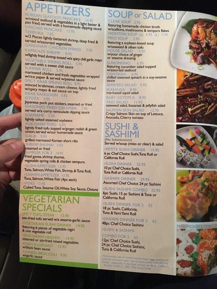 Origami Korean-Japanese Restaurant - Fort Myers, FL menu_pic