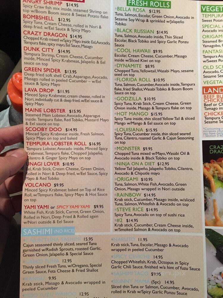 Origami Korean-Japanese Restaurant - Fort Myers, FL menu_pic