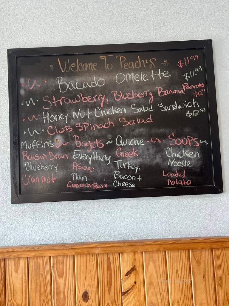 Peach's Bee Ridge - Sarasota, FL menu_pic