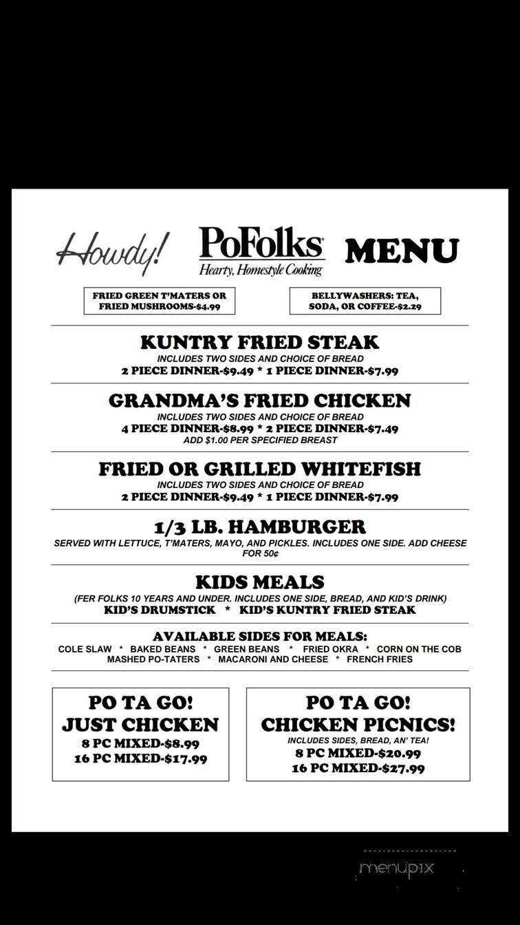 Po Folks - Panama City, FL menu_pic