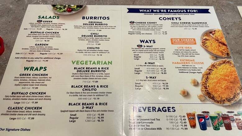 Skyline Chili - Clearwater, FL menu_pic