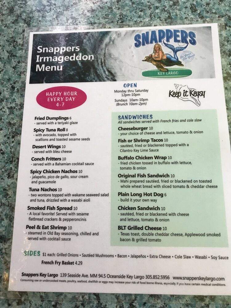 Snappers - Key Largo, FL