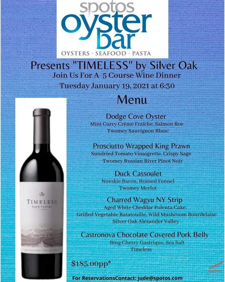 Spoto's Oyster Bar - Palm Beach Gardens, FL menu_pic