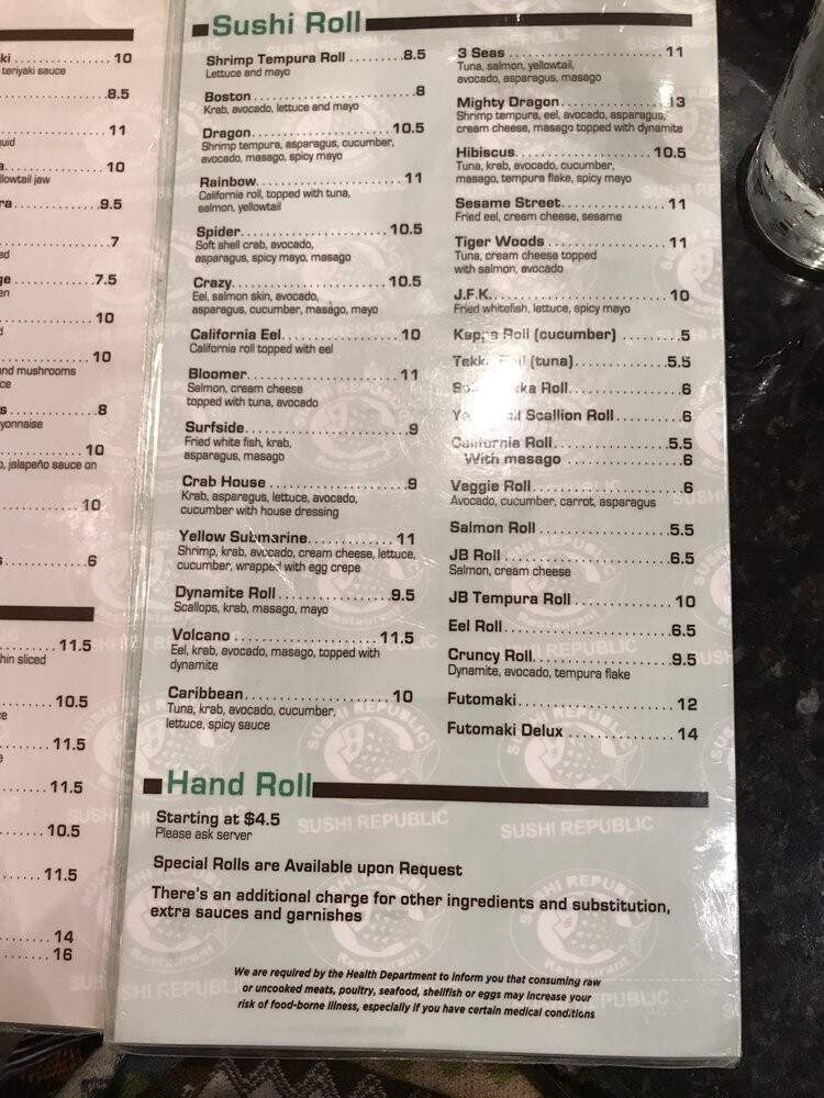 Sushi Republic - Surfside, FL menu_pic