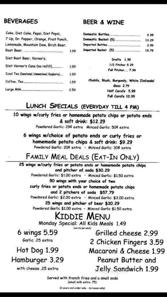 Wings 'n Things - Pompano Beach, FL menu_pic