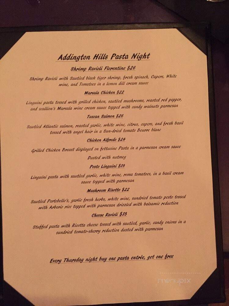Addington Hills Cafe - Battle Creek, MI menu_pic