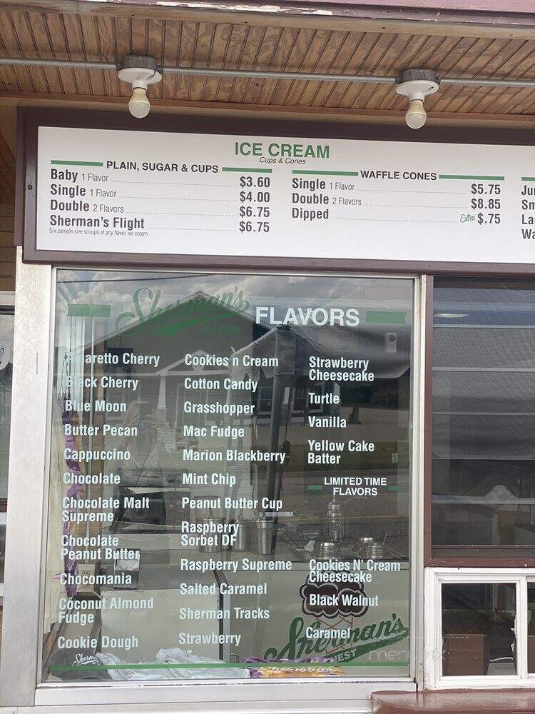 Sherman Dairy Bar - South Haven, MI menu_pic