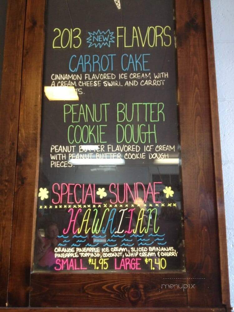 Sherman Dairy Bar - South Haven, MI menu_pic