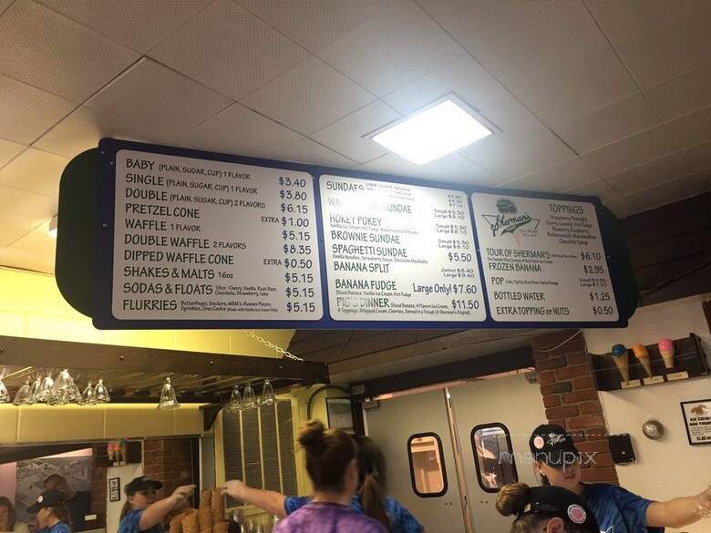 Sherman Dairy Bar - South Haven, MI menu_pic