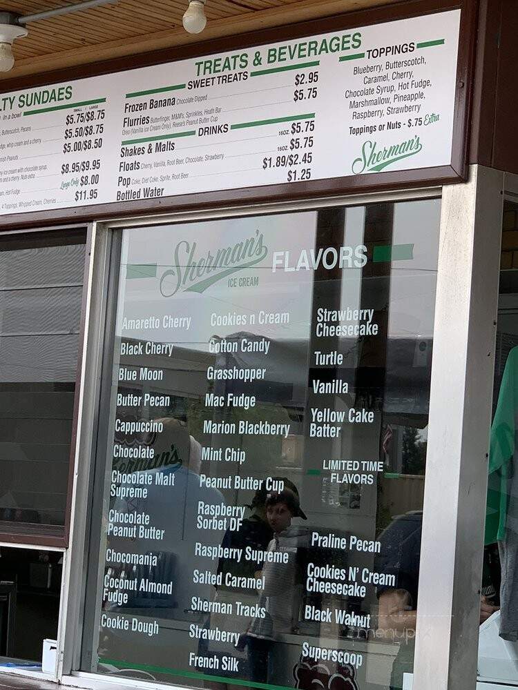 Sherman Dairy Bar - South Haven, MI menu_pic