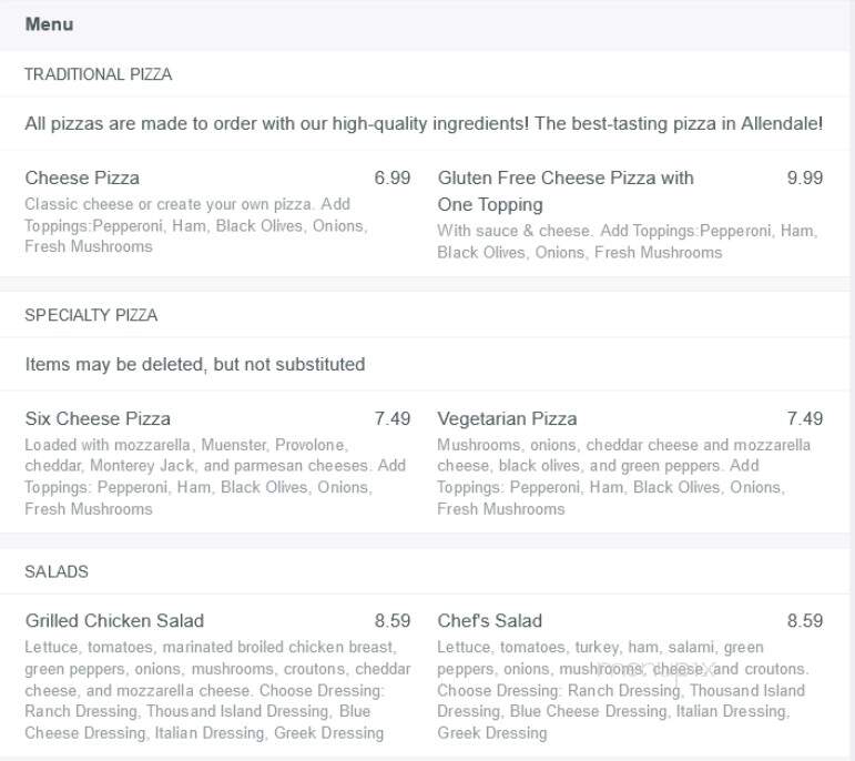 Mancino's Pizza & Grinders - Allendale, MI menu_pic
