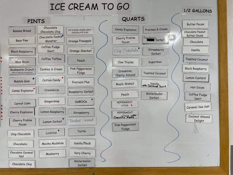 Moomers Homemade Ice Cream - Traverse City, MI menu_pic