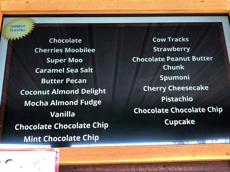 Moomers Homemade Ice Cream - Traverse City, MI menu_pic