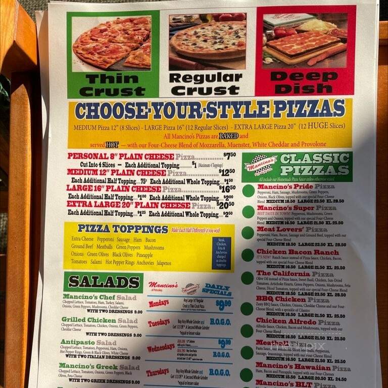 Mancino's Pizza & Grinders - Petoskey, MI