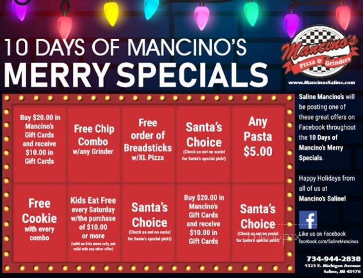 Mancino's Pizza & Grinders - Saline, MI