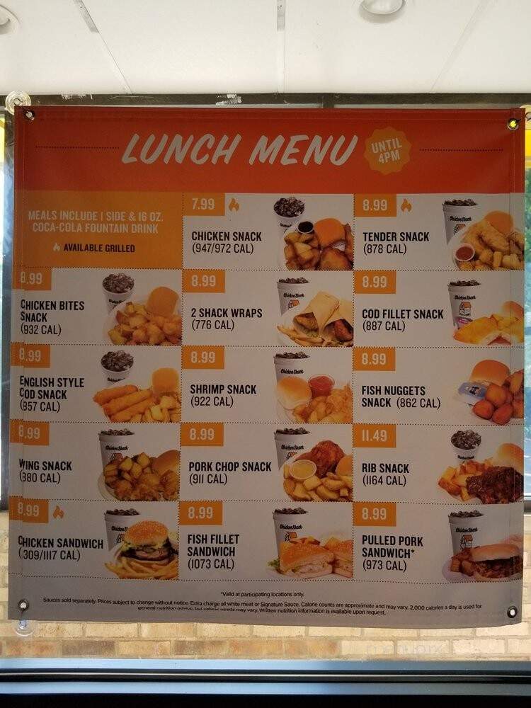 Chicken Shack Restaurant - Chesterfield, MI menu_pic