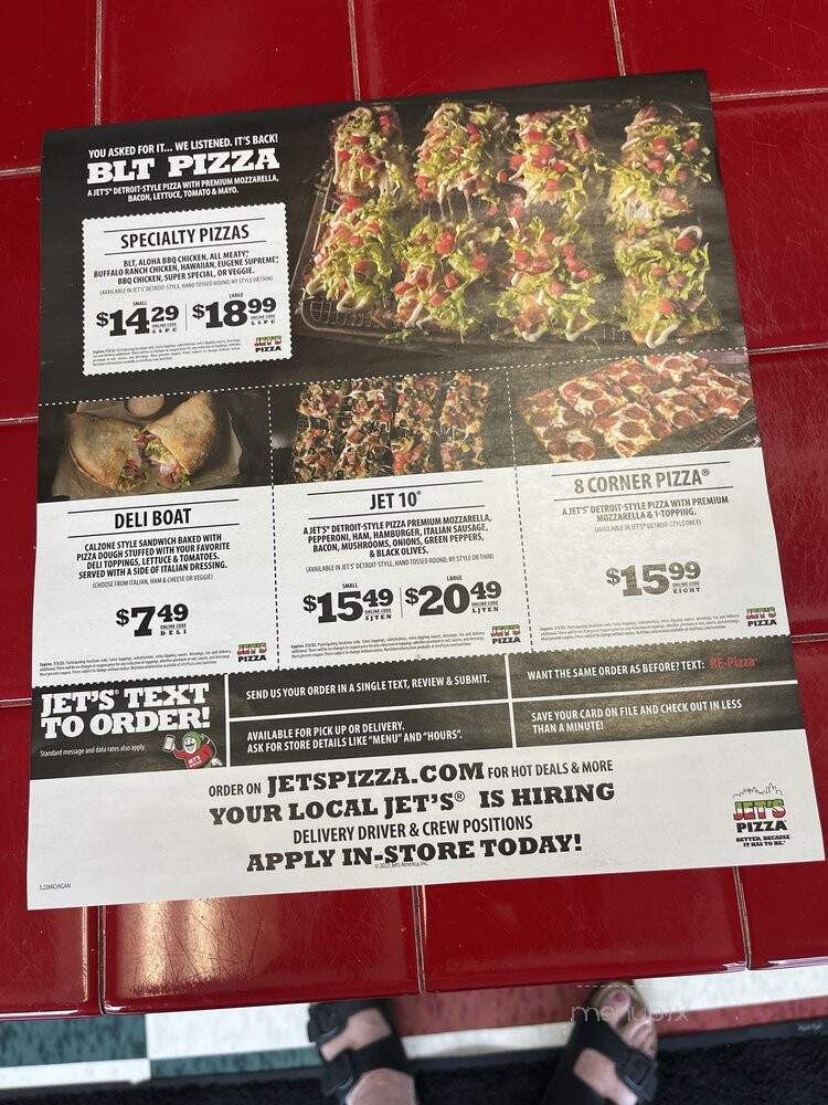 Jet's Pizza - Trenton, MI menu_pic