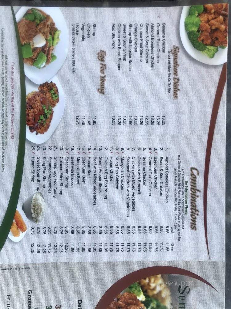 Summer Palace - Grosse Pointe Park, MI menu_pic