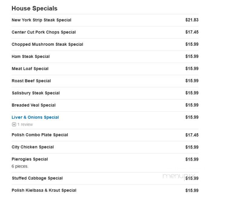 Golden Grill Restaurant - Redford, MI menu_pic