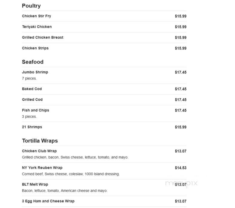 Golden Grill Restaurant - Redford, MI menu_pic