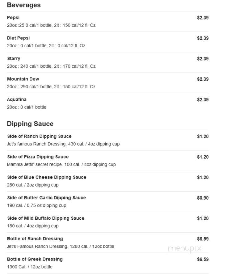 Jet's Pizza - West Bloomfield, MI menu_pic