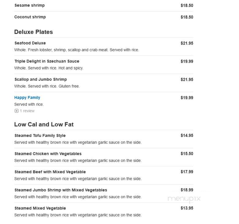 Maple Park China Town - Commerce Township, MI menu_pic