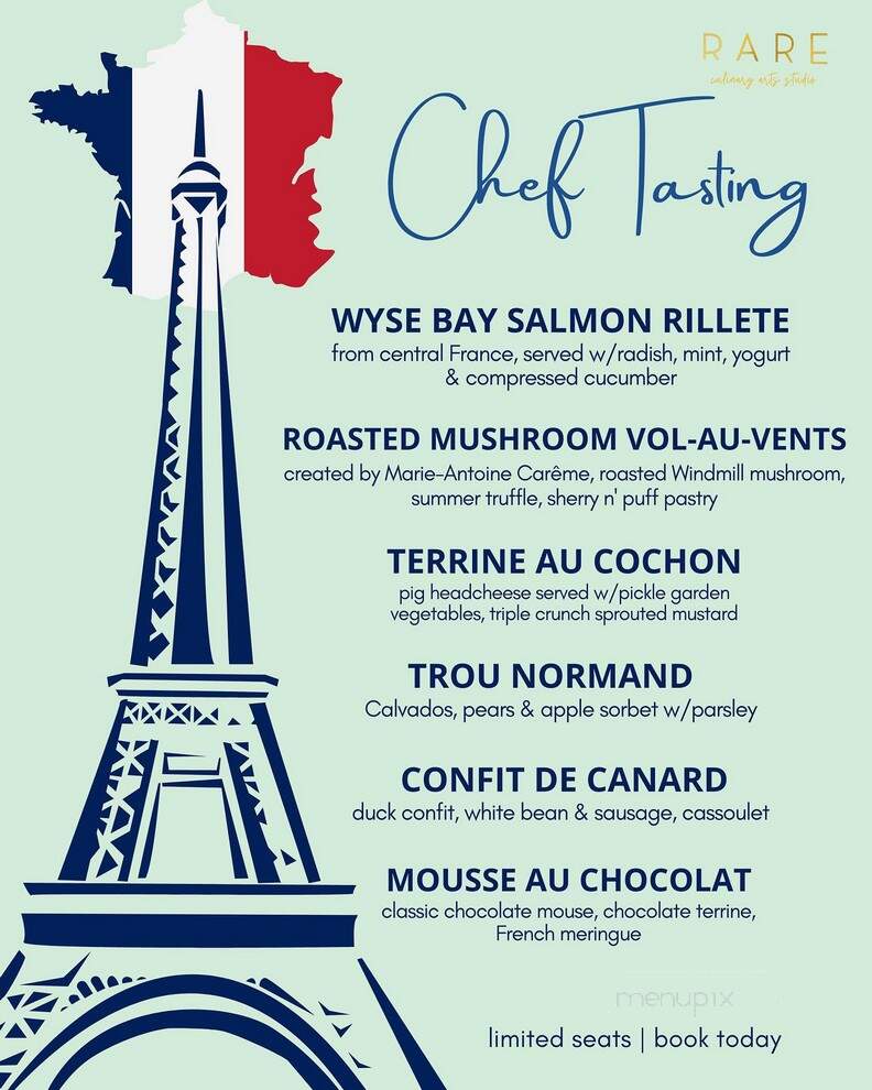 Rare - Peterborough, ON menu_pic