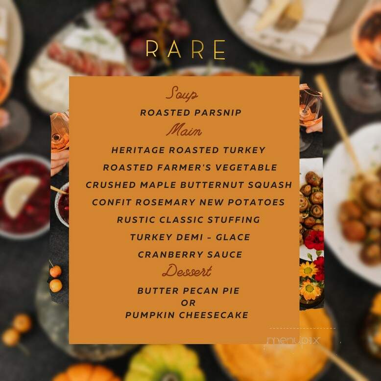 Rare - Peterborough, ON menu_pic