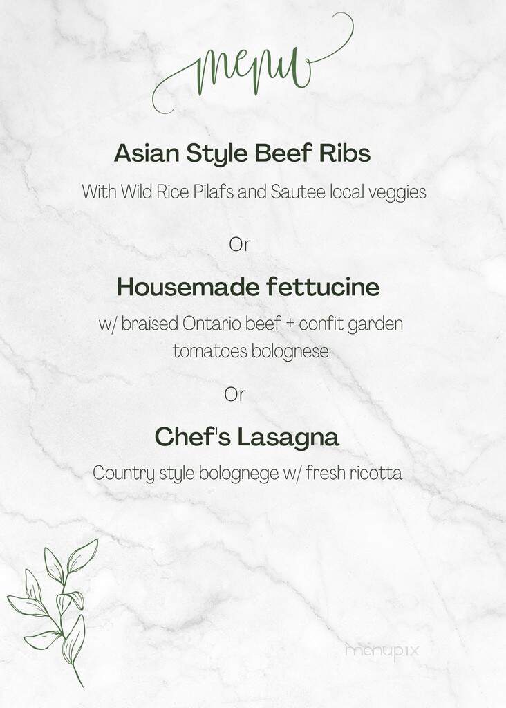 Rare - Peterborough, ON menu_pic