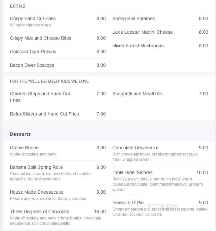 Century Grill & Bar - Edmonton, AB menu_pic