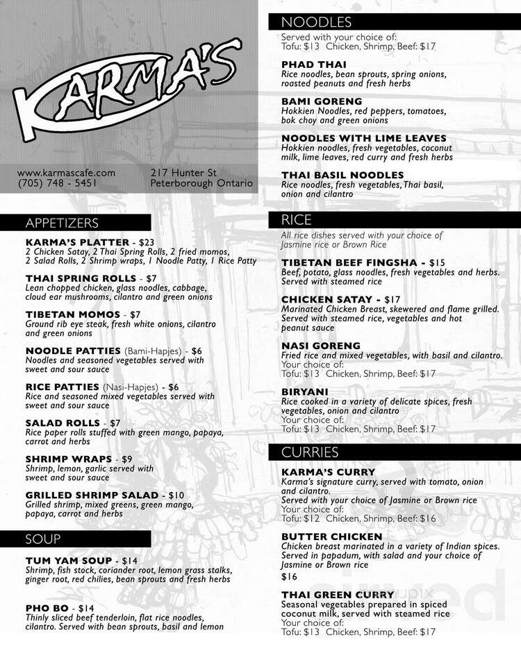 Karma's Cafe - Peterborough, ON