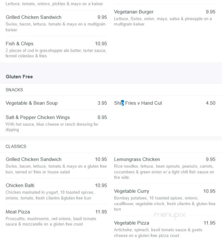Ship & Anchor Pub - Calgary, AB menu_pic