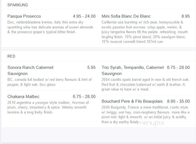 Ship & Anchor Pub - Calgary, AB menu_pic