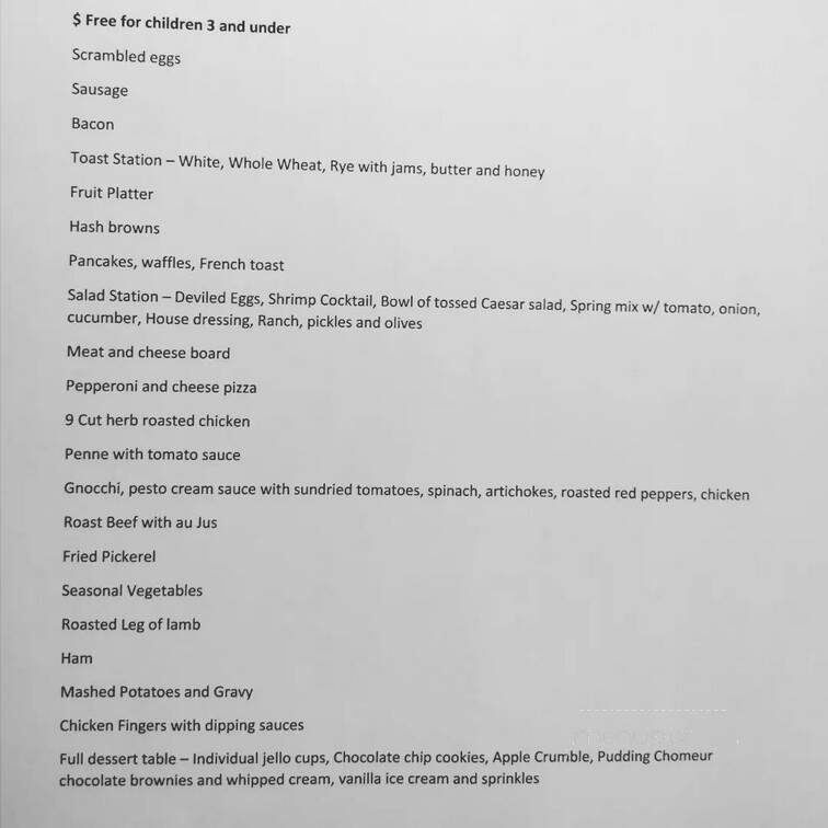 RP's Restaurant @ Rochester Place - Belle River, ON menu_pic