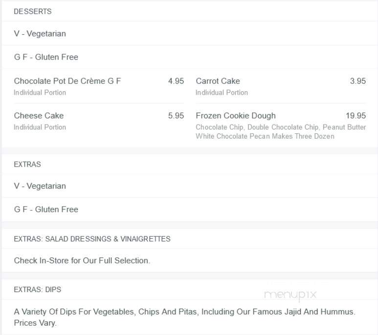 Meez - Calgary, AB menu_pic
