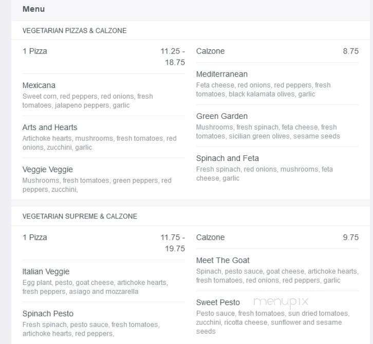 Plateau Pizza - Coquitlam, BC menu_pic