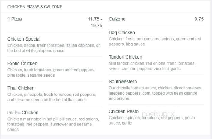 Plateau Pizza - Coquitlam, BC menu_pic