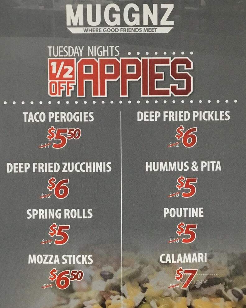 Muggn'Z Family Restaurant - Edmonton, AB menu_pic