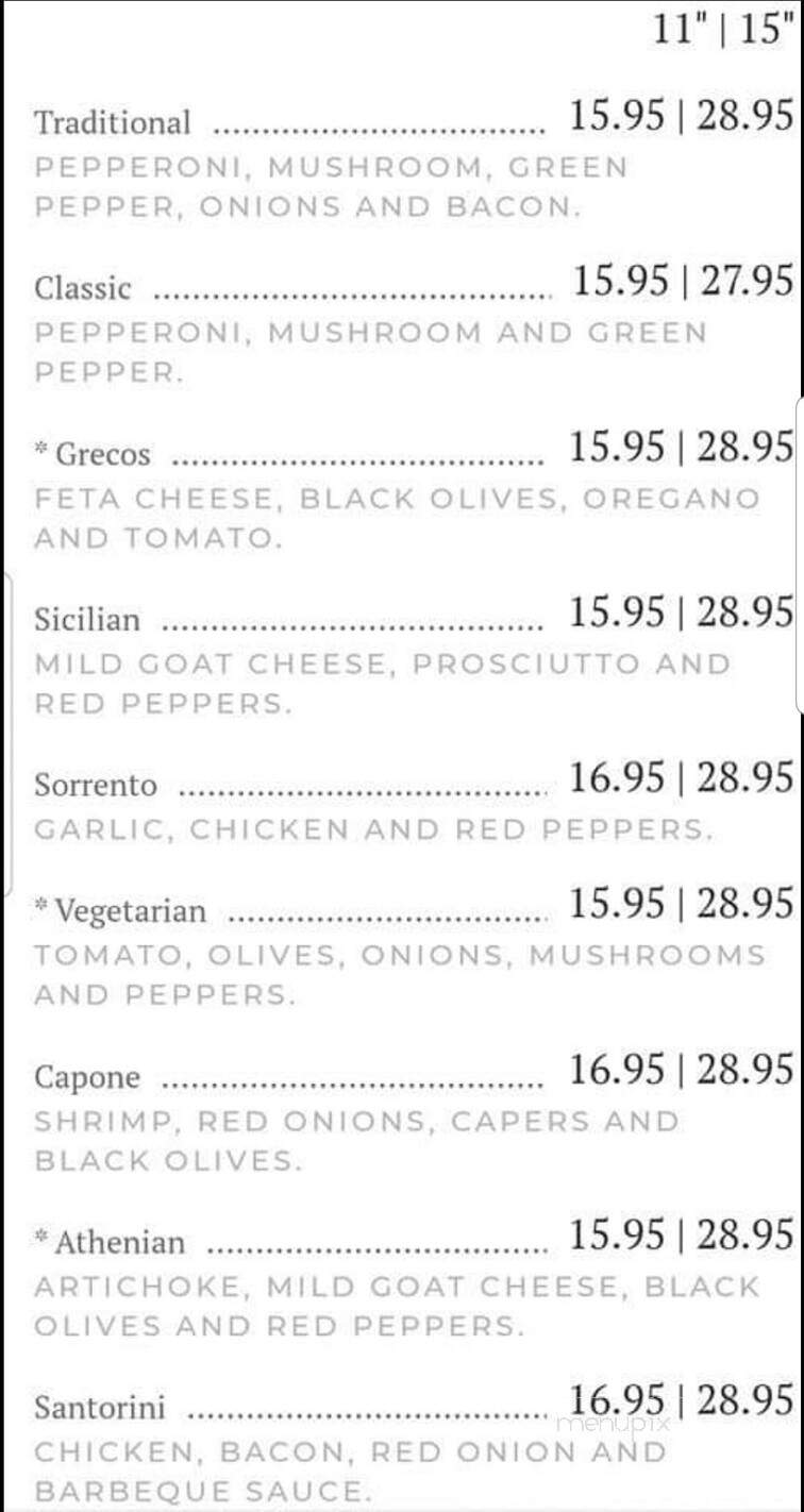 Grecos Grill & Wine Bar - Kingston, ON menu_pic